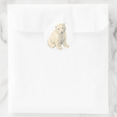 Gevaarlijk Beer van Polar Ronde Sticker (Tas)