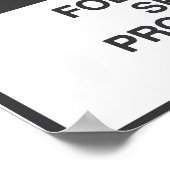 Gevaarlijk beperkt ruimteschema poster (Hoek)