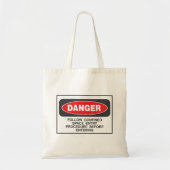 Gevaarlijk beperkt ruimteschema tote bag (Voorkant)