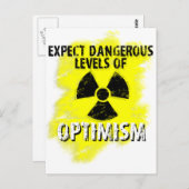 gevaarlijk optimisme briefkaart (Voorkant / Achterkant)