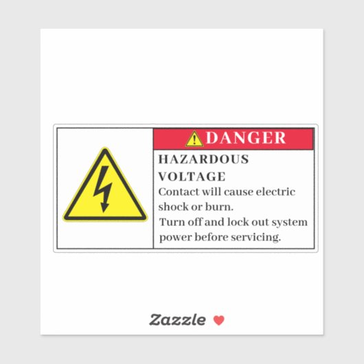 Gevaarlijk spanningslabel Er25 Sticker (Vel)