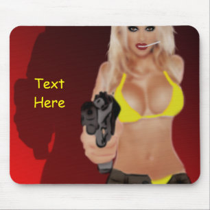 Gevaarlijke Blonde - Femme Fatale Maousepad Muismat