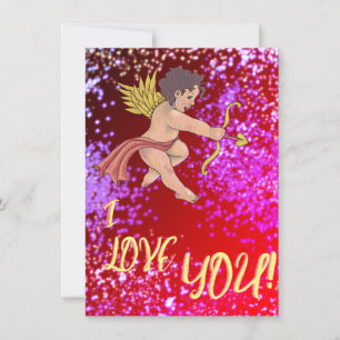 Gevaarlijke Cupido, Valentijnsdag, Liefde Feestdagenkaart