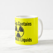 Gevaarlijke liquiditeit koffiemok (Voorkant rechts)