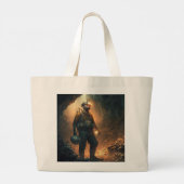 Gevaarlijke mijnen grote tote bag (Achterkant)