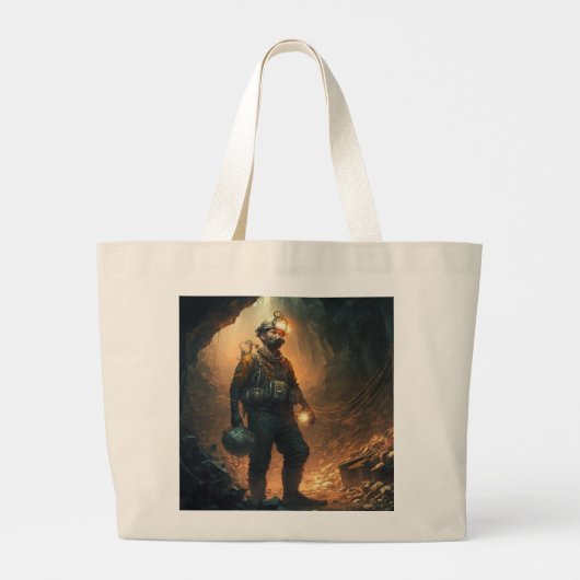 Gevaarlijke mijnen grote tote bag (Achterkant)