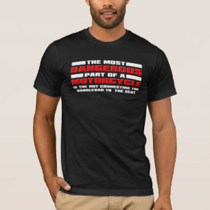 Gevaarlijke Noot Grappige Motorfiets Vuilnis Bak M T-shirt