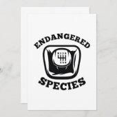 Gevaarlijke soorten bedankkaart (Voorkant / Achterkant)