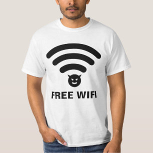 Gevaarlijke vrije WiFi T-shirt