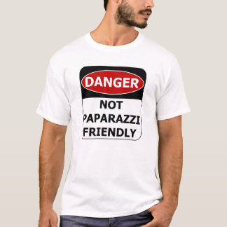 Gevaarsteken - Niet Paparazzi vriendelijk T-shirt