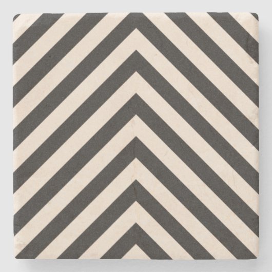 Gevaarstrepen Stenen Onderzetter (Voorkant)