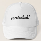 gevaccineerd | Covid Coronavirus Modern Vaccine Trucker Pet (Voorkant)