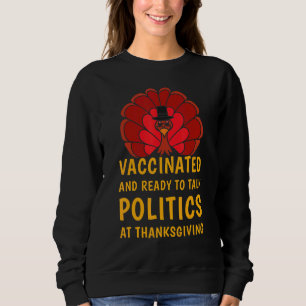 Gevaccineerd en klaar om beleid bij Thanksgiv te b Trui