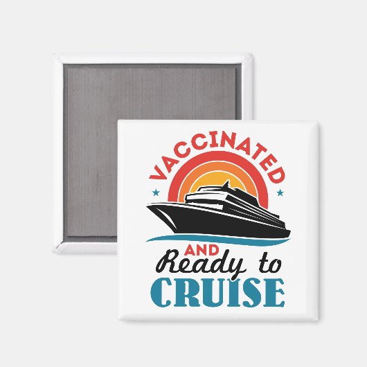 Gevaccineerd en klaar om te kruisen magneet (Voorkant / Achterkant)