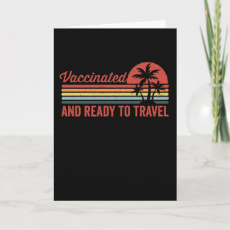 Gevaccineerd en klaar om te reizen kaart