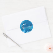 GEVACCINEERD WORDEN RONDE STICKER (Envelop)
