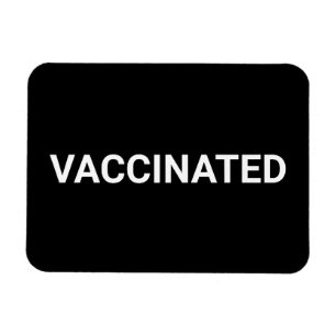 Gevaccineerd, zwart wit aanpasbare magneet
