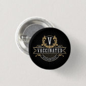 Gevaccineerde Button | Regal Emblem | VAX-d (Voorkant /achterkant)