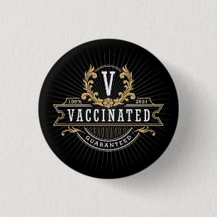 Gevaccineerde Button   Regal Emblem   VAX-d
