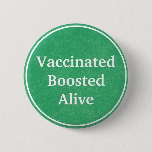 Gevaccineerde gebooste levende (groene) Button (Voorkant)