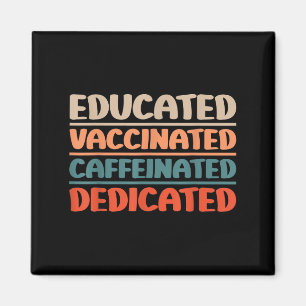 Gevaccineerde Grappige  Grafische Humor Quote Nurs Magneet