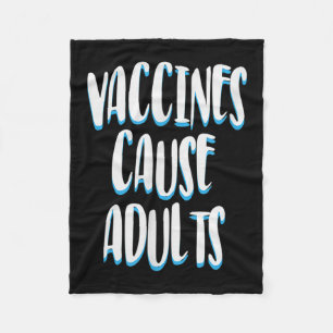 Gevaccineerde Grappige Humor Grafische Volwassenen Fleece Deken