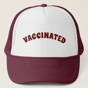 Gevaccineerde maroon bordeaux moderne aangepaste t trucker pet