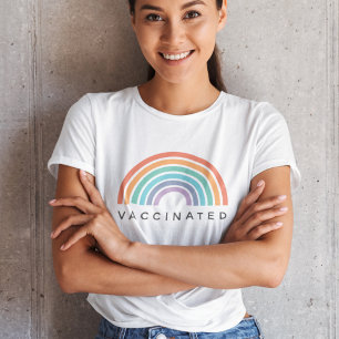 Gevaccineerde regenboog Covid Coronavirus Vaccin Tri-Blend Shirt