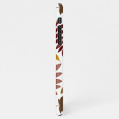 Gevallen Bladeren Lg Patroon Vallen Kleuren op Wit iPhone Hoesje (Linkerkant)