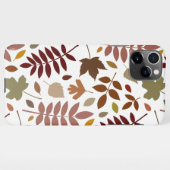 Gevallen Bladeren Lg Patroon Vallen Kleuren op Wit iPhone Hoesje (Achterkant horizontaal)