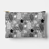 Gevallen bladeren Patroon Monochrome op grijs Etui (Voorkant)