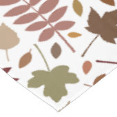 Gevallen Bladeren Patroon Vallen Kleuren op Wit Tafelkleed (Gekanteld)