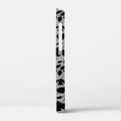 Gevallen bladeren Patroon zwart op grijs Case-Mate iPhone Case (Achterkant / Links)