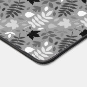 Gevallen bladeren RPT Patroon Monochrome op Grijs Bureaumat (Hoek)