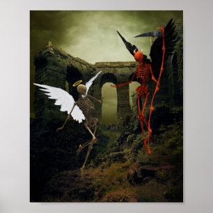 Gevallen Engel Duivel Duivel Poster