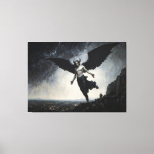 Gevallen Engel Lucifer Canvas Afdruk