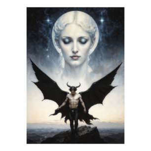Gevallen Engel Lucifer Foto Afdruk