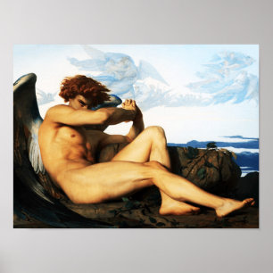 Gevallen engel schilderij van Alexandre Cabanel Poster