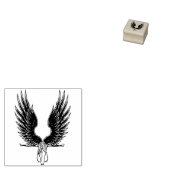 Gevallen Engel Vrouw Originele Kunst Rubberstempel (Gestempeld)