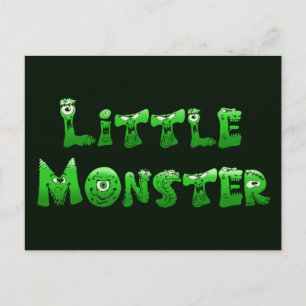 gevallen monster briefkaart