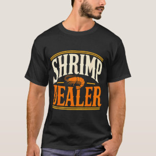 Gevangen garnalen op zeevoermarkt t-shirt