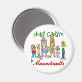 Gevangen genomen in Massachusetts Magneet (Voorkant / Achterkant)