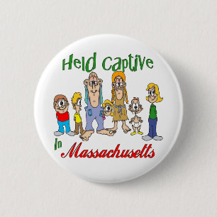 Gevangen genomen in Massachusetts Ronde Button 5,7 Cm