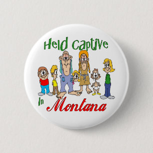 Gevangen genomen in Montana Ronde Button 5,7 Cm