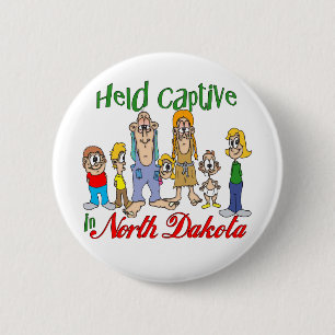 Gevangen genomen in North Dakota Ronde Button 5,7 Cm