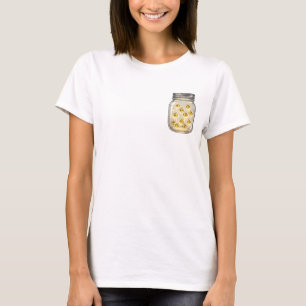 Gevangen Gloed: Schattige Vuurvliegjes Lachend T-shirt