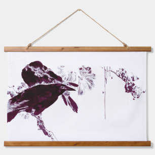 Gevangen in de Bomen De Ravens Hangend Wandkleed