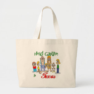 Gevangen in Texas Grote Tote Bag