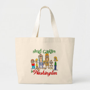 Gevangen in Washington Grote Tote Bag