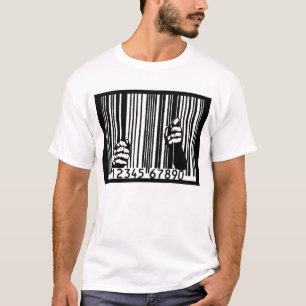 Gevangend door de Barcode T-shirt